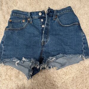 Levi's 501 Blue Jean Shorts Classic Style